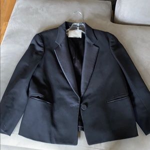 Phillip Lim cropped tuxedo blazer box cut